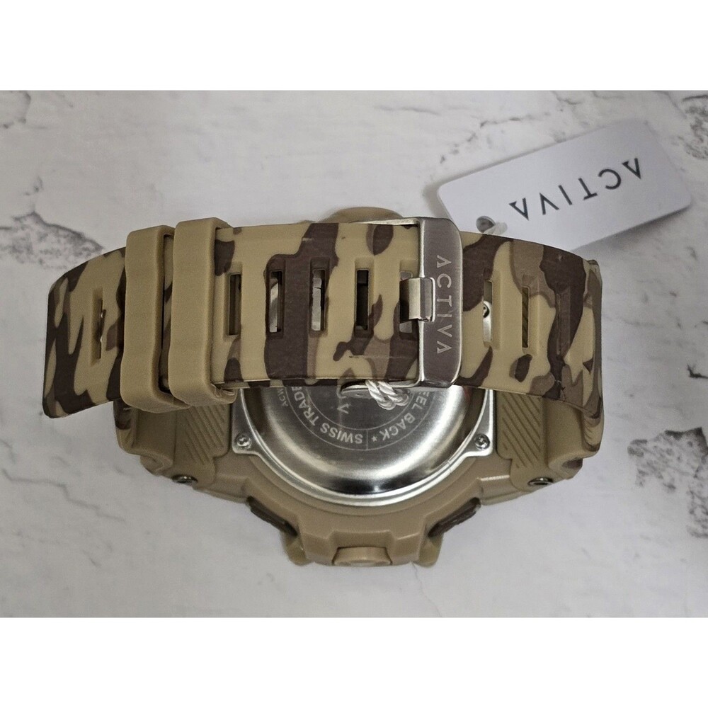 Activa X Invicta Digital Essentials Unisex 50mm Watch ACW8050MC-012 Beige Camo - Picture 6 of 7